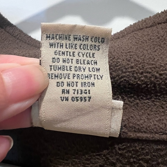 LL Bean Women’s Brown Quarter Zip Up Pullover Size XL - Picture 6 of 10